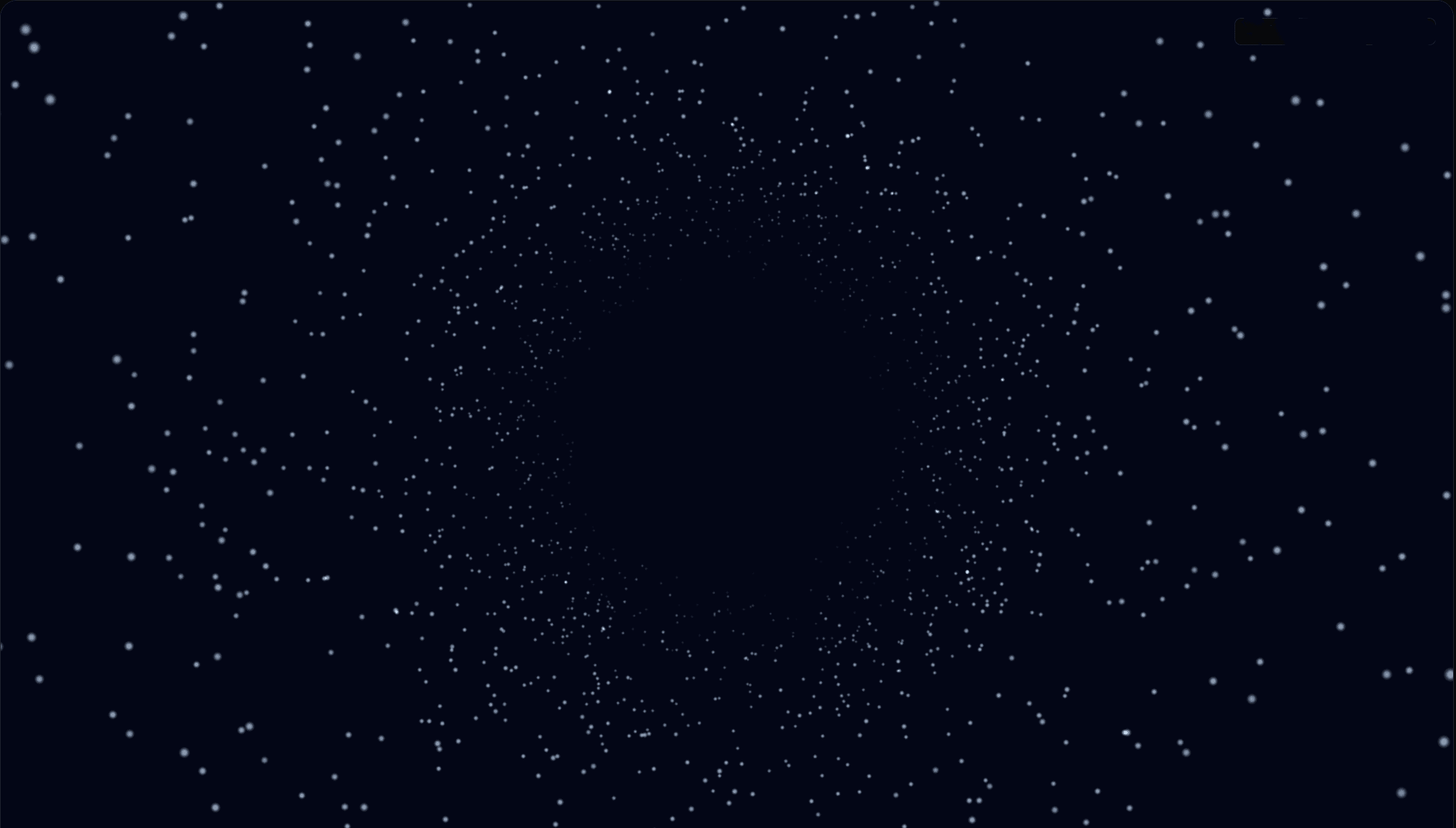 Particle Tube experiment screenshot